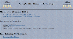 Desktop Screenshot of gregsriohondomathpage.com