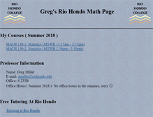 Tablet Screenshot of gregsriohondomathpage.com